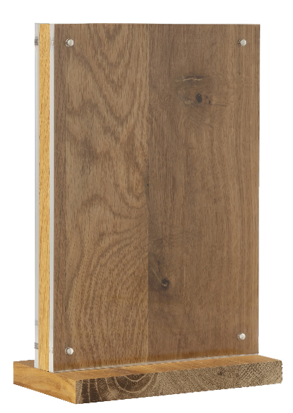Présentoirs de table en bois, droit