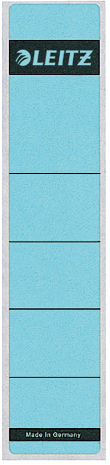 LEITZ Etiquette pour dos de classeur, 39 x 192 mm, bleu