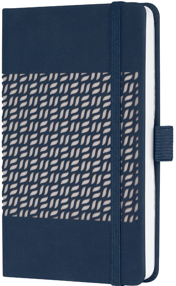 sigel Carnet Jolie Impress, similicuir, A6, bleu foncé