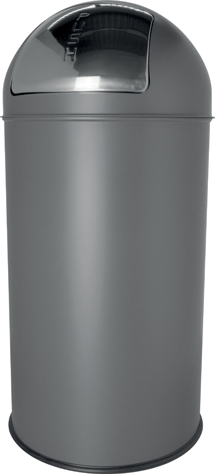 Poubelle "the dome", gris moyen