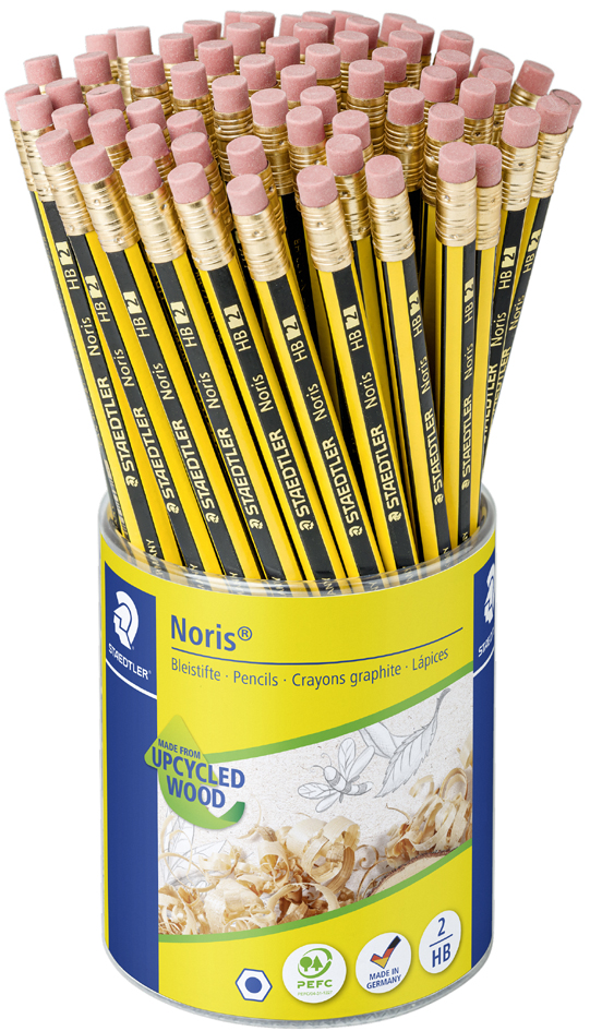 STAEDTLER Crayon de papier Noris avec gomme, pot de 72