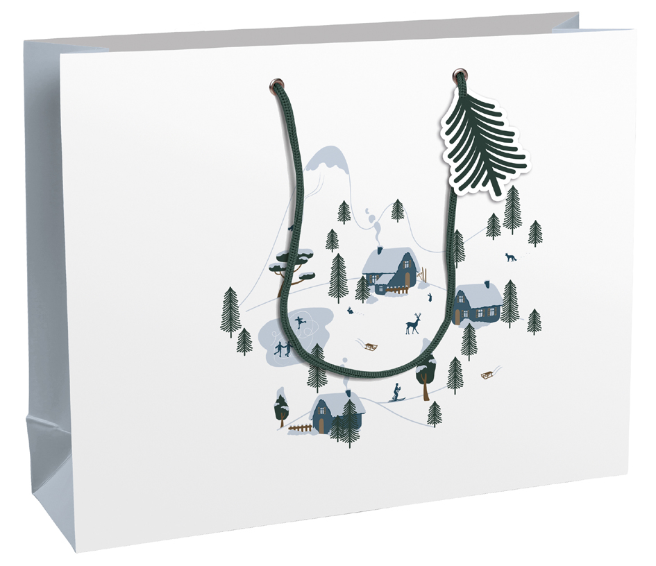 Clairefontaine Sac cadeau de Noël 'Winter', shopping