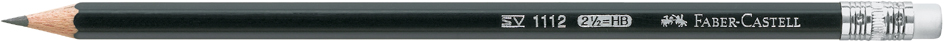 Crayons, hexagonal bout gomme
