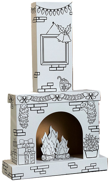 Fellowes Bankers Box Carton de jeu XL CHEMINÉE DE NOEL