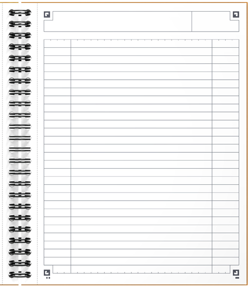 Cahier "NOTEBOOK", linéature: ligné