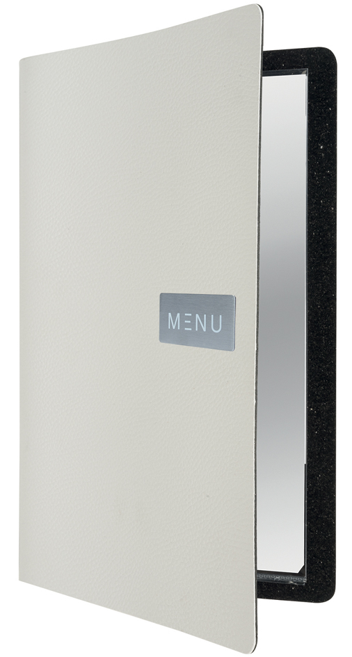 Cartes de menus, cuir