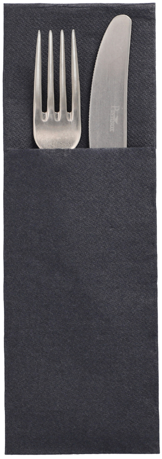 STARPAK Serviette pochette 'DAILY Collection', noir