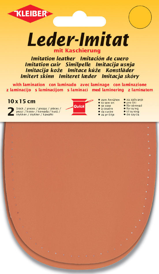 KLEIBER Patch imitation cuir avec doublure, orange