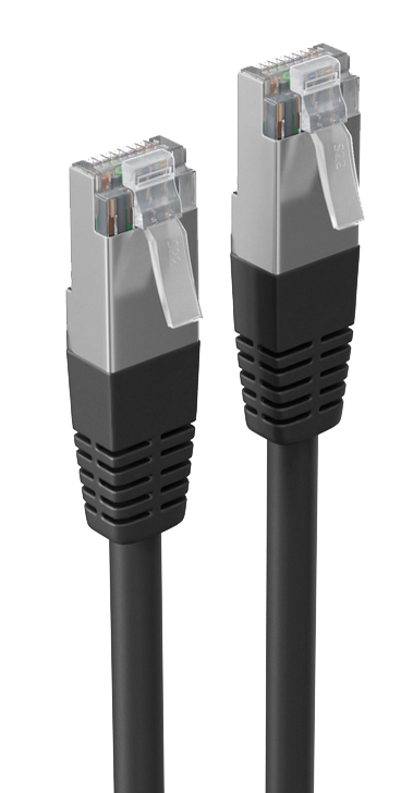 shiverpeaks Cable patch BASIC-S, cat. 6, S/FTP, 10 m, noir
