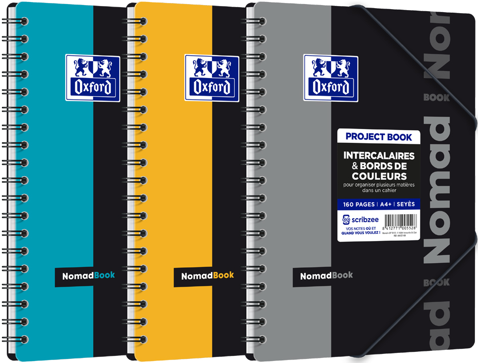 Oxford Etudiants Cahier 'NOMADBOOK', B5, ligné