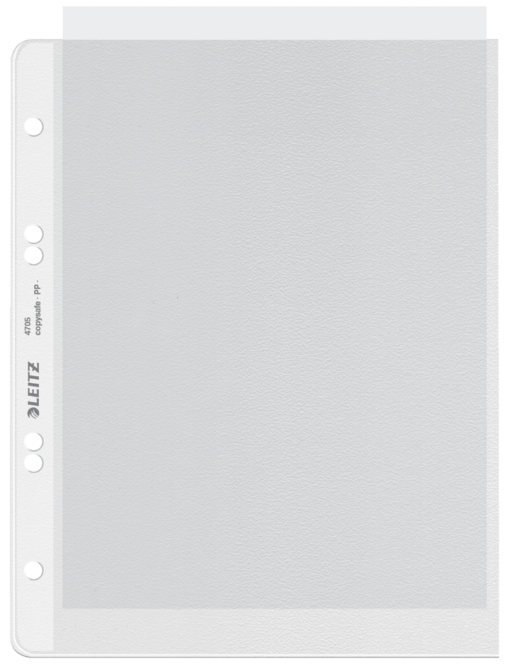 LEITZ Pochette perforée extra solide, PP, grainé, 0,13 mm