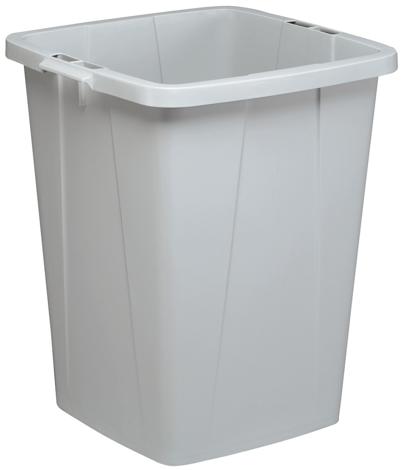 DURABLE Poubelle DURABIN ECO 90, carré, gris
