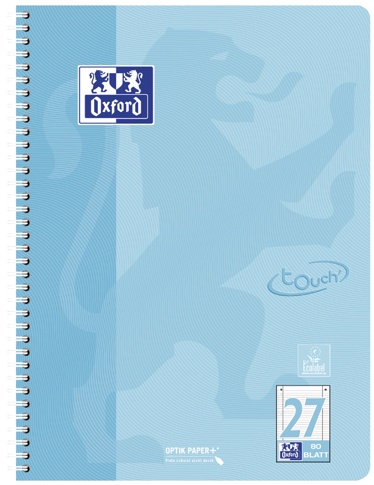 Cahier TOUCH pastel, bleu