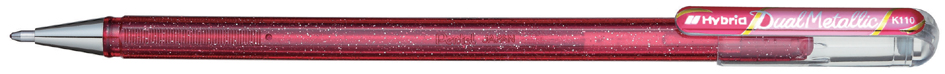 Pentel Hybrid Stylo roller encre gel 'Dual Pen', rose/pink