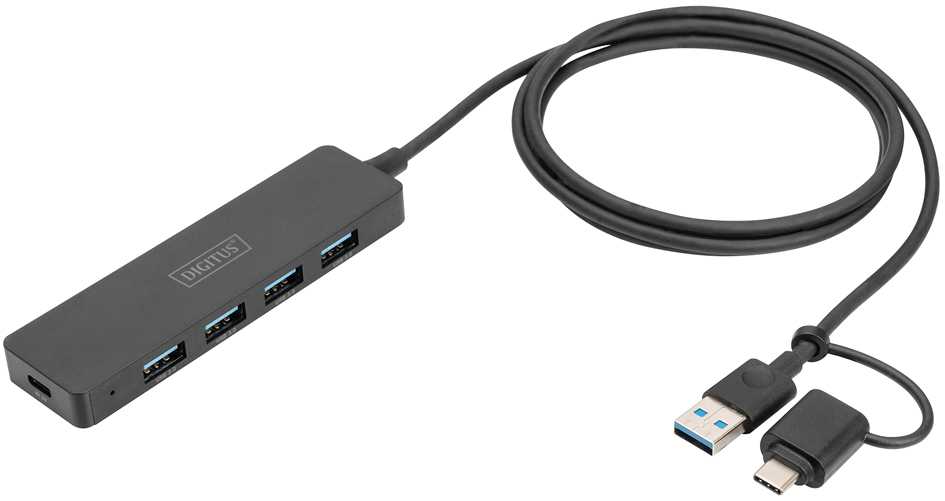 Hub USB 3.0 Slim Line, 4 ports (DA-70236)