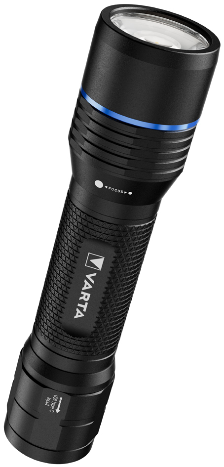 VARTA Lampe de poche premium 'NIGHT CUTTER PRO F20R', noir