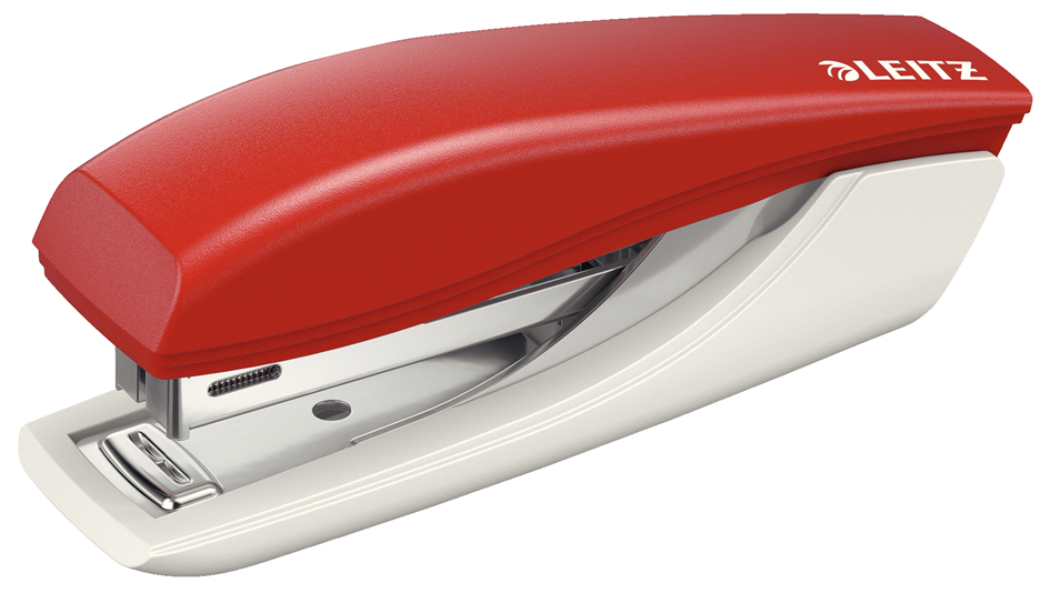 LEITZ Mini-agrafeuse 5517, capacité: 10 feuilles, rouge