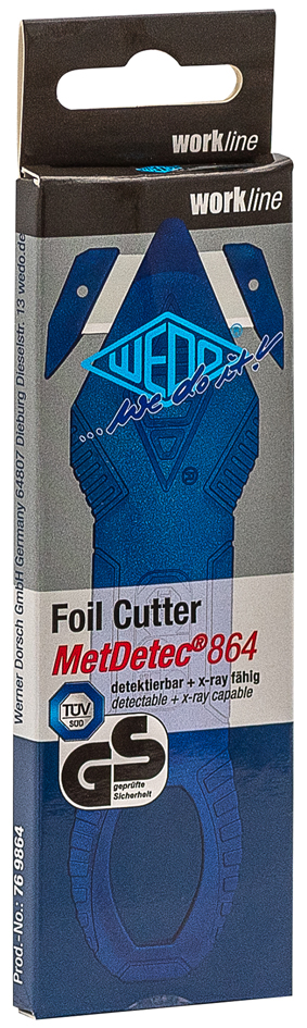 Coupe-film MetDetec 864, détectable, blister carton