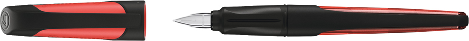 Visuel de référence : stylo plume EASYbuddy, noir/corail