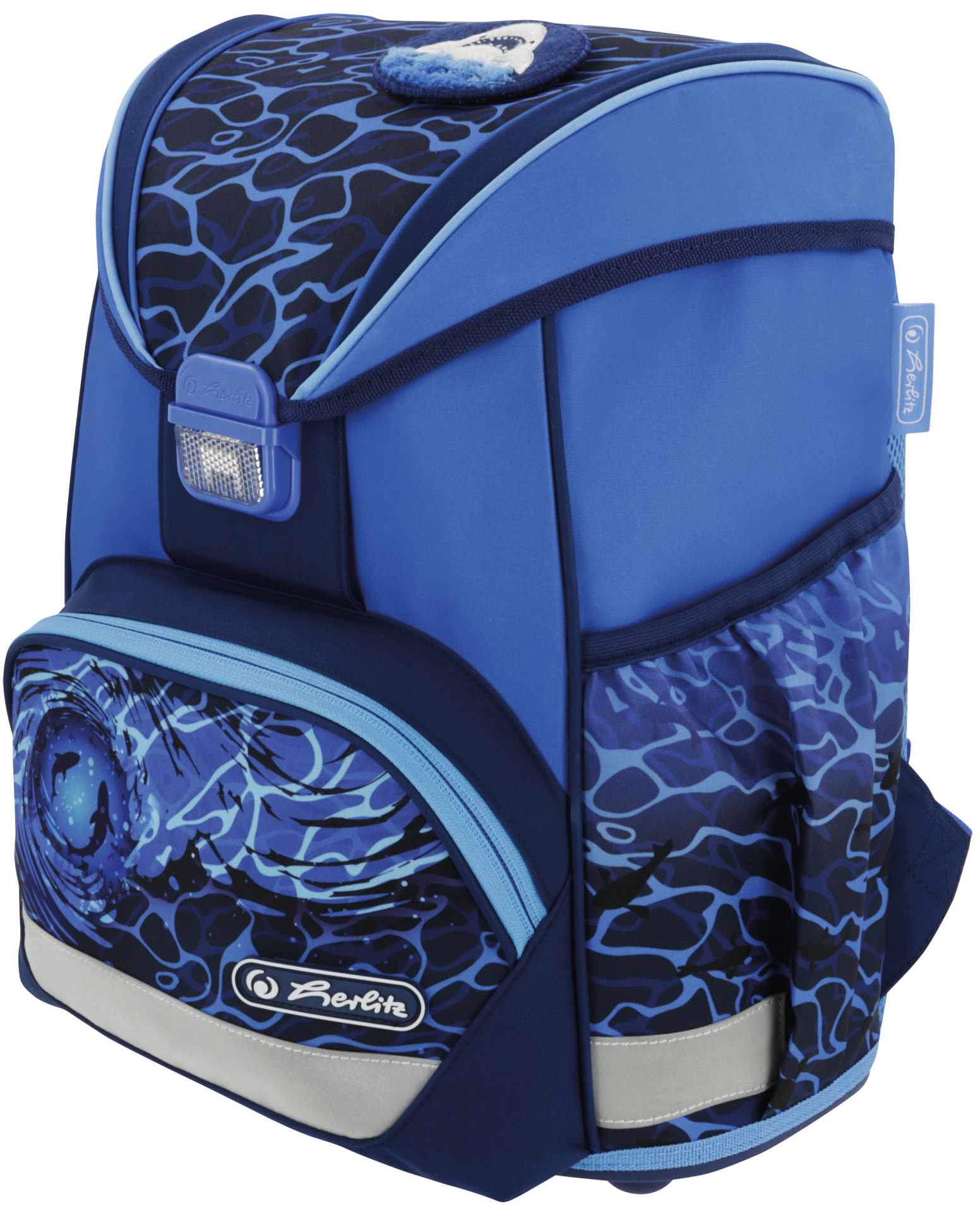 herlitz Cartable UltraLight Plus 'Blue Shark'