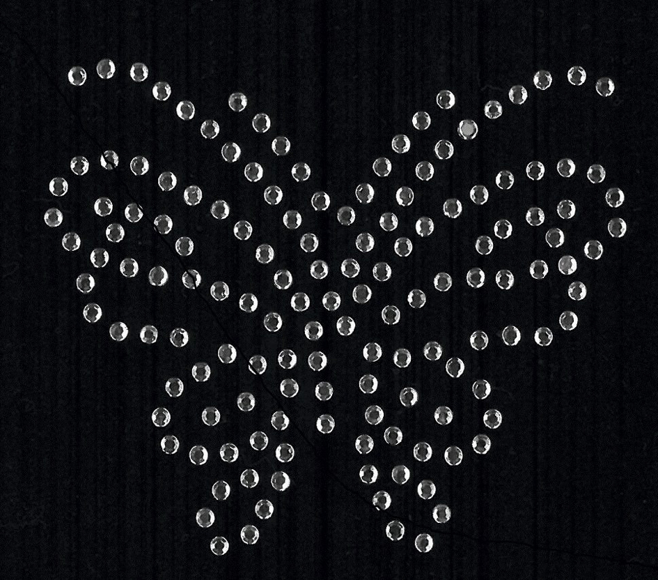 KLEIBER Application strass 'Papillon', 55 x 60 mm