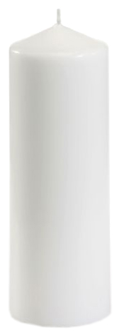 STARPAK Bougie cylindrique, diamètre: 70 mm, blanc