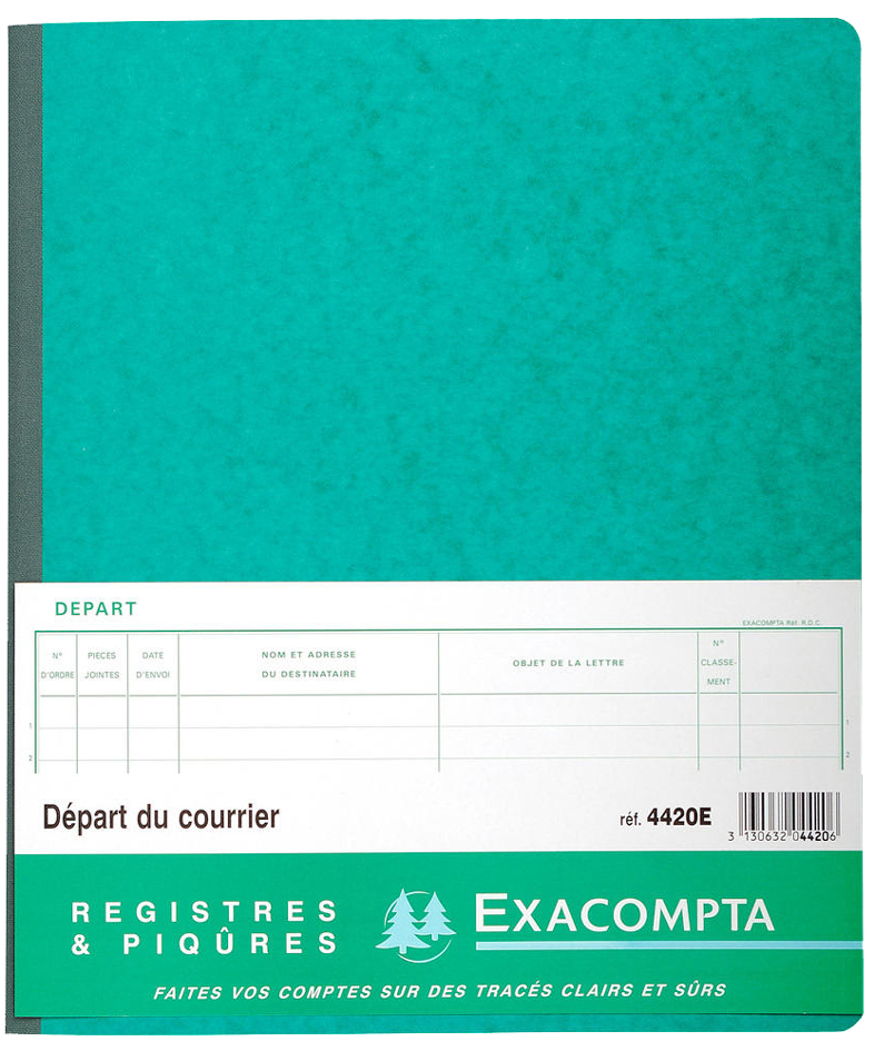 EXACOMPTA Piqûre 'Départ du courrier', 80 pages