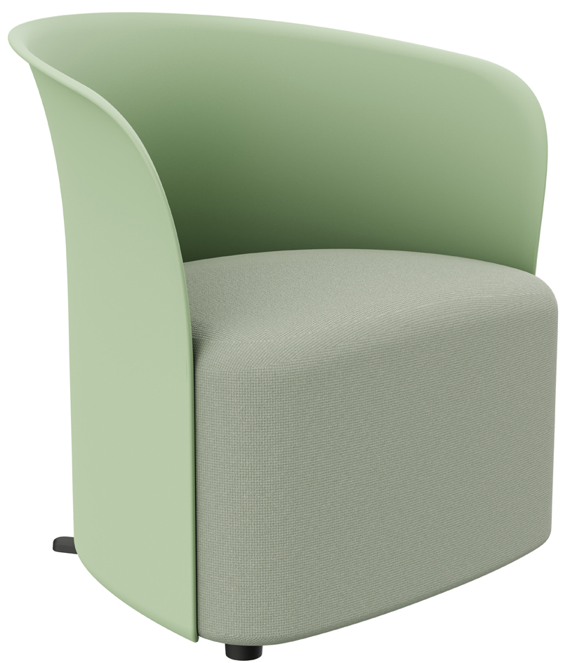 PAPERFLOW Fauteuil visiteur 'CROWN', vert
