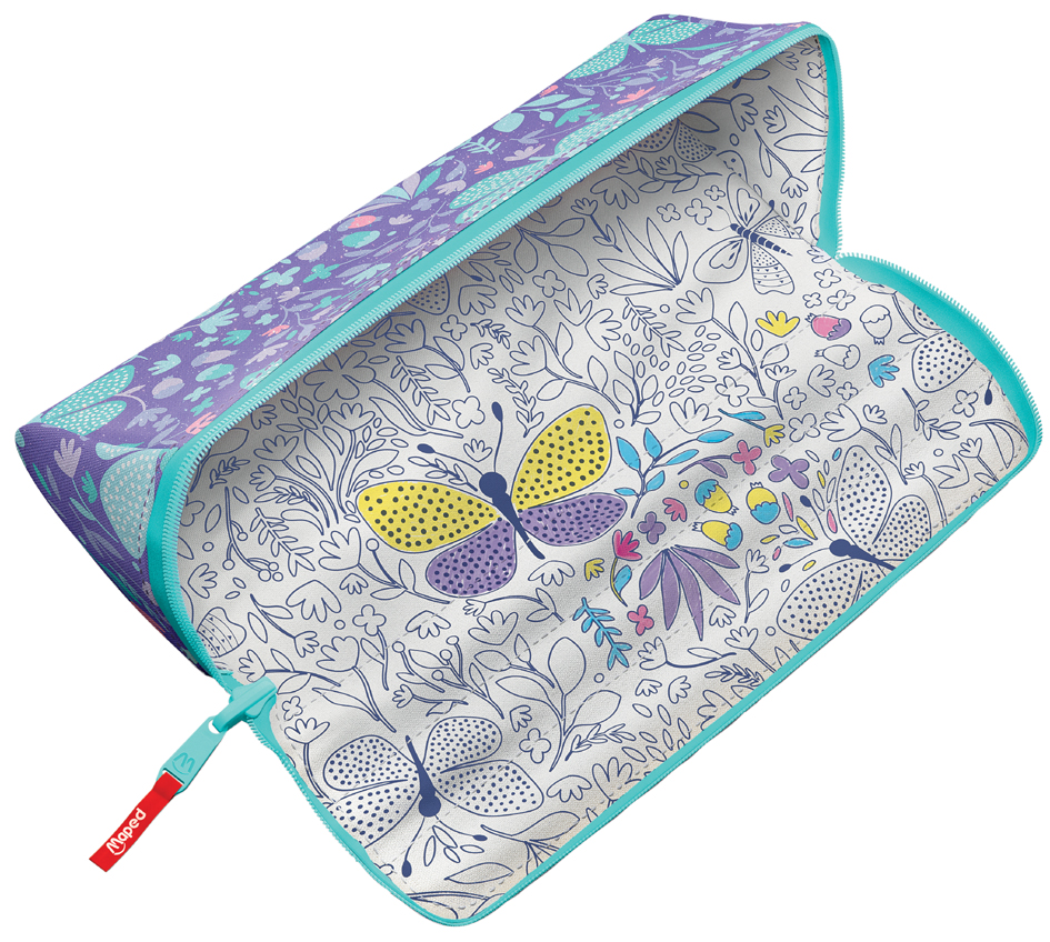 Trousse XXL FANCY "PASTEL SHINY BUTTERFLY", coloriée
