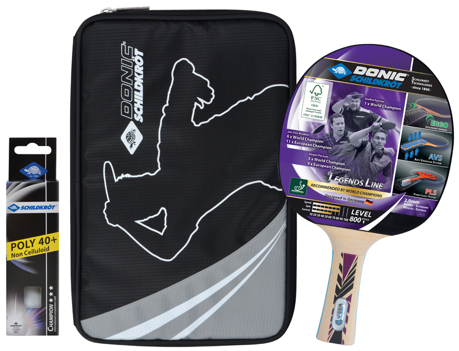 DONIC SCHILDKRÖT Kit cadeau tennis de table Legends 800