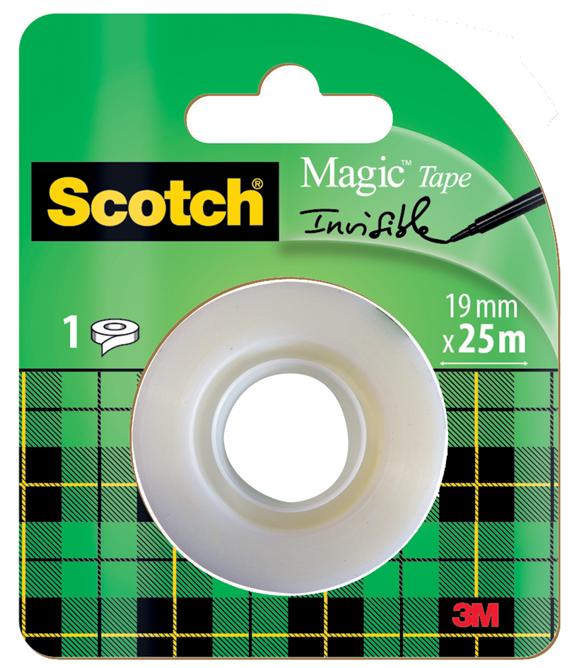 3M Scotch Ruban adhésif Magic 810, 12 mm x 33 m, invisible