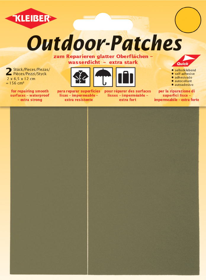KLEIBER Patch d'extérieur, autocollant, 65 x 120 mm, beige