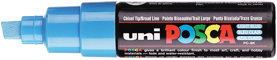 POSCA Marqueur à pigment PC-8K, bleu clair