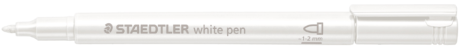 STAEDTLER Marqueur permanent métallisé, pointe ogive, blanc