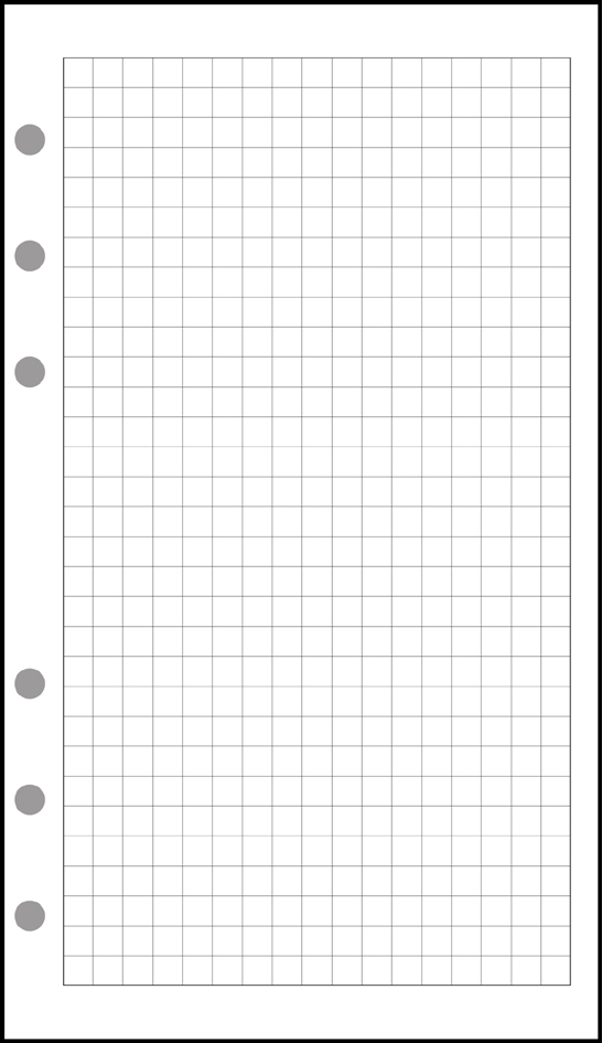 Recharge "Exatime 21", bloc quadrillé 5x5, blanc