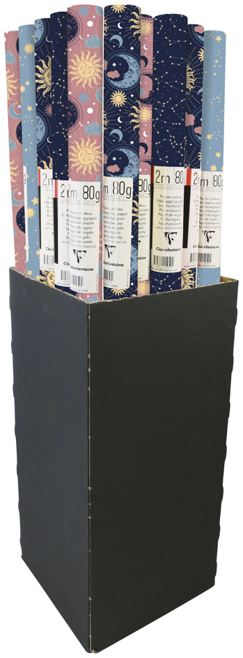 Clairefontaine Papier cadeau 'Astral', en présentoir