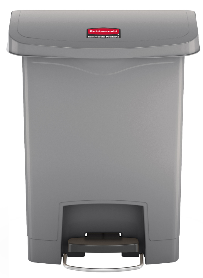 Collecteur à pédale Slim Jim, 30 litres, gris
