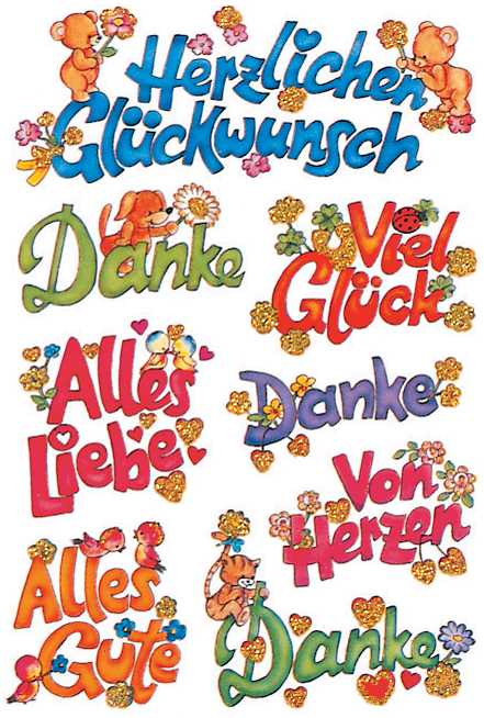 HERMA Sticker DECOR 'voeux de bonheur'