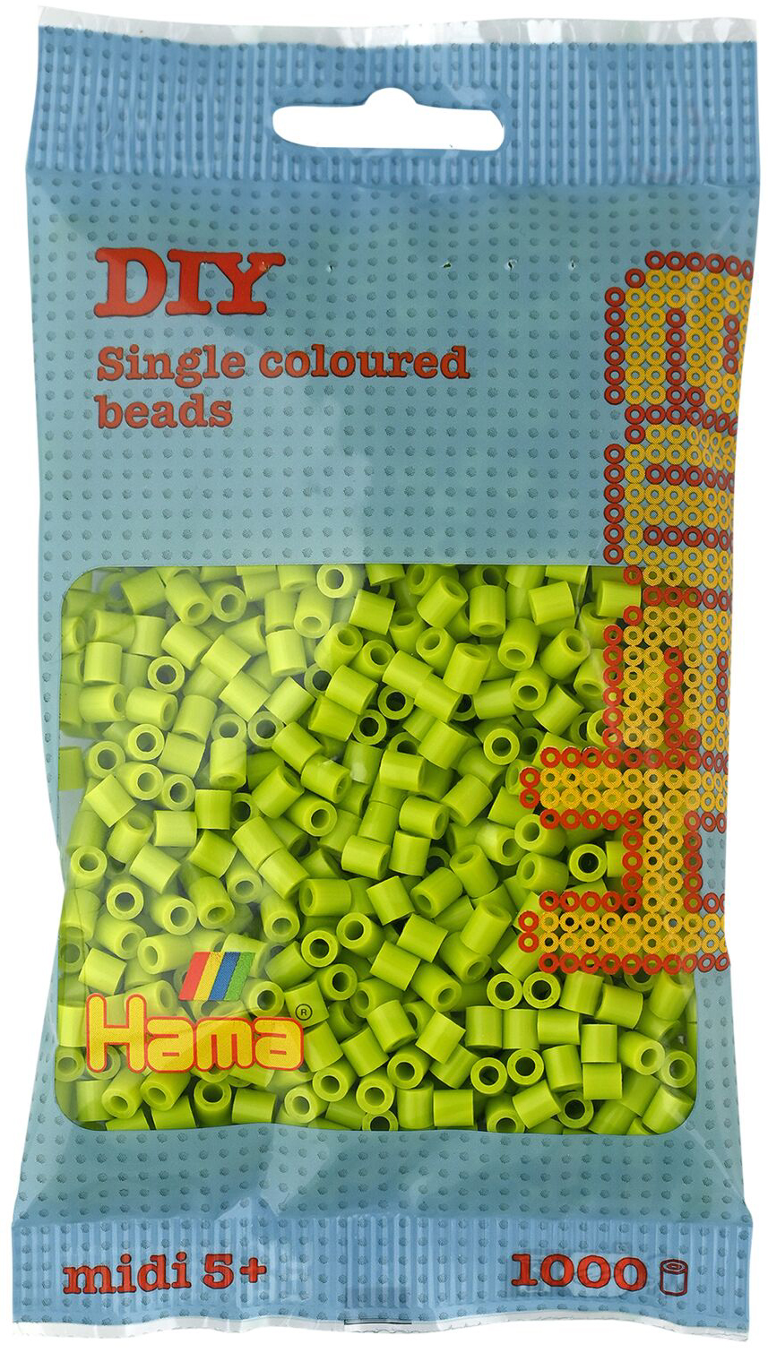 Hama Perles à repasser midi, sachet, vert citron