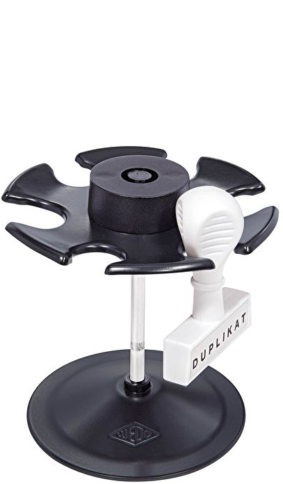WEDO Porte-timbres, pour 6 timbres, rond, noir