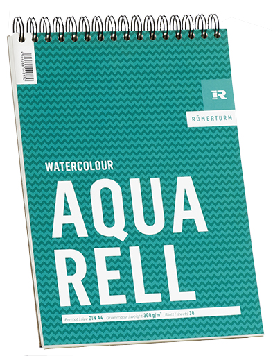RÖMERTURM Bloc pour artistes 'AQUARELL', A3, 30 feuilles