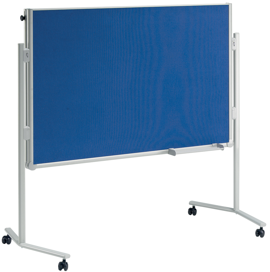 MAUL Tableau de présentation, (L)1200x(H)1500 mm textile 1.200 x 1.500 mm bleu