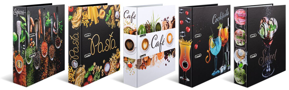 HERMA Assortiment de classeurs à motifs 'Flavors'