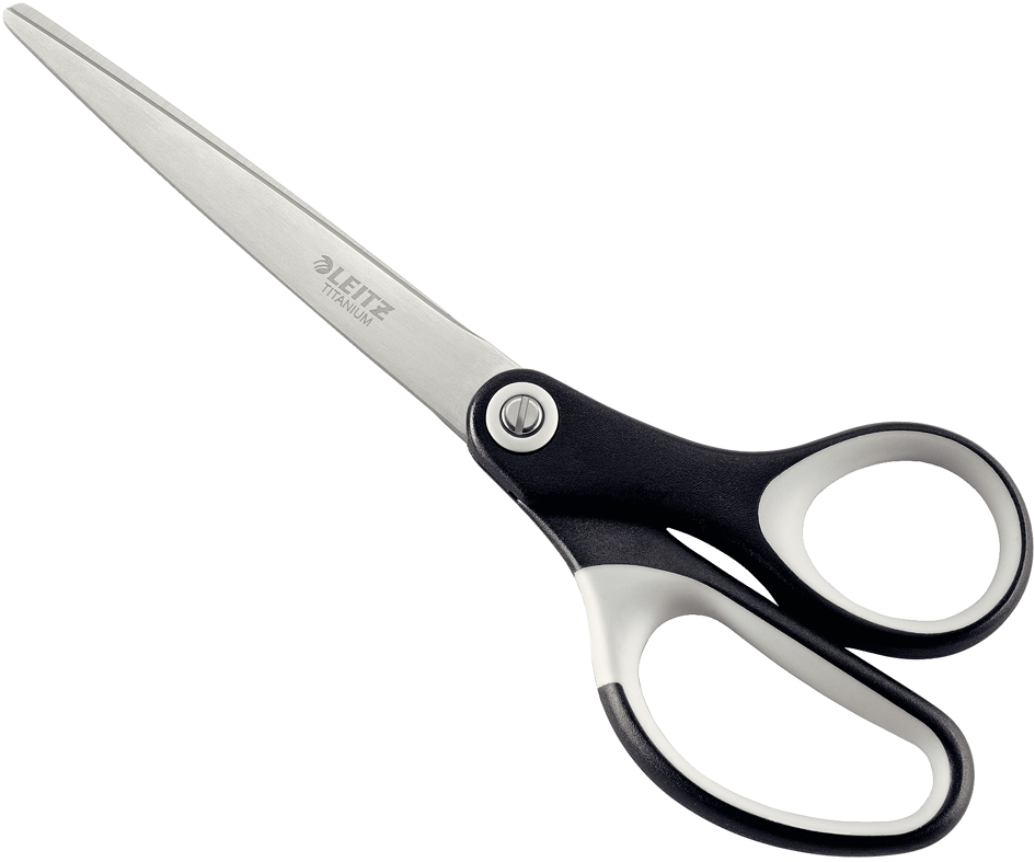 LEITZ Ciseaux Titan, pointu, longueur: 180 mm, noir