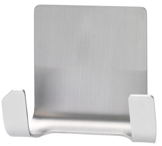 tesa Powerstrips CROCHET DOUBLE 'WAVE' WATERPROOF, en inox
