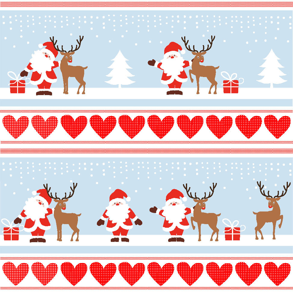 PAPSTAR Serviette à motif de Noël 'Lovely Santa'
