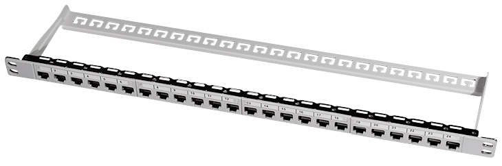 LogiLink panneau de brassage modulaire.6A, 24 ports, gris
