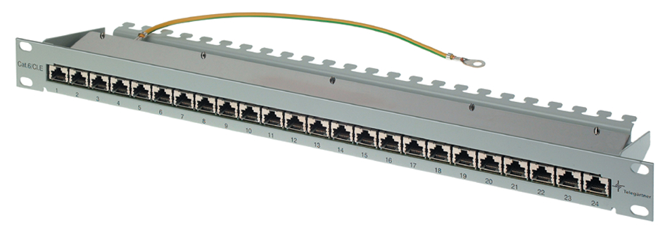Telegärtner Panneau patch 19', K Class EA(profond),24 x RJ45