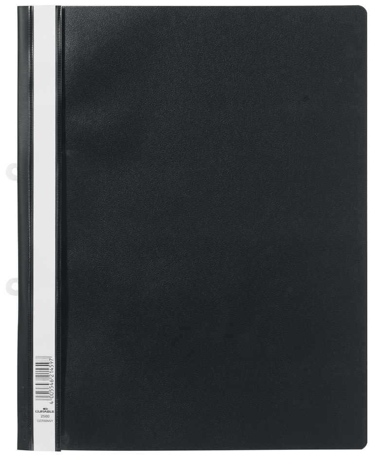 DURABLE Chemise à lamelle pour archivage, A4, noir
