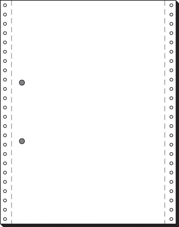 Papier listing ligné